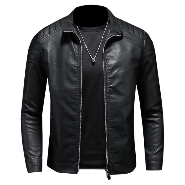 Men's Plain Leather Jacket