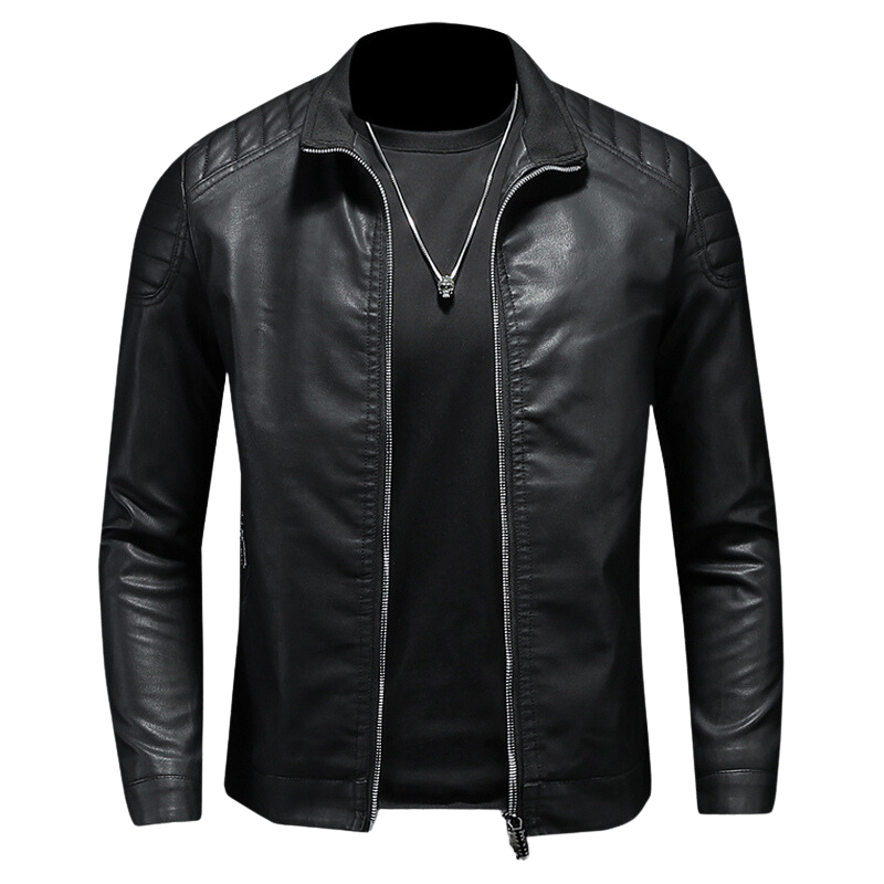 Men's Plain Leather Jacket