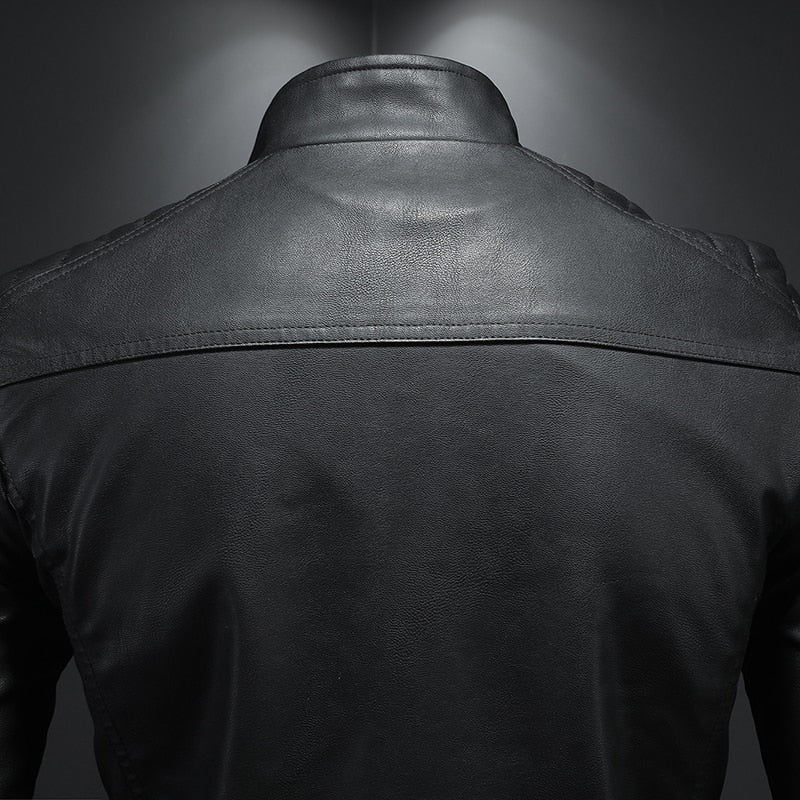 Men's Plain Leather Jacket