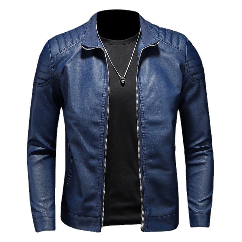 Men's Plain Leather Jacket