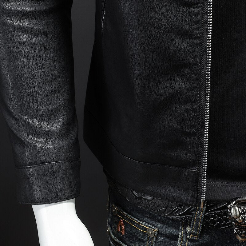 Men's Plain Leather Jacket